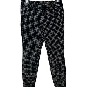 The Limited Exact Stretch Skinny Leg Polka Dot Pants Womens Size 4‎ Black White